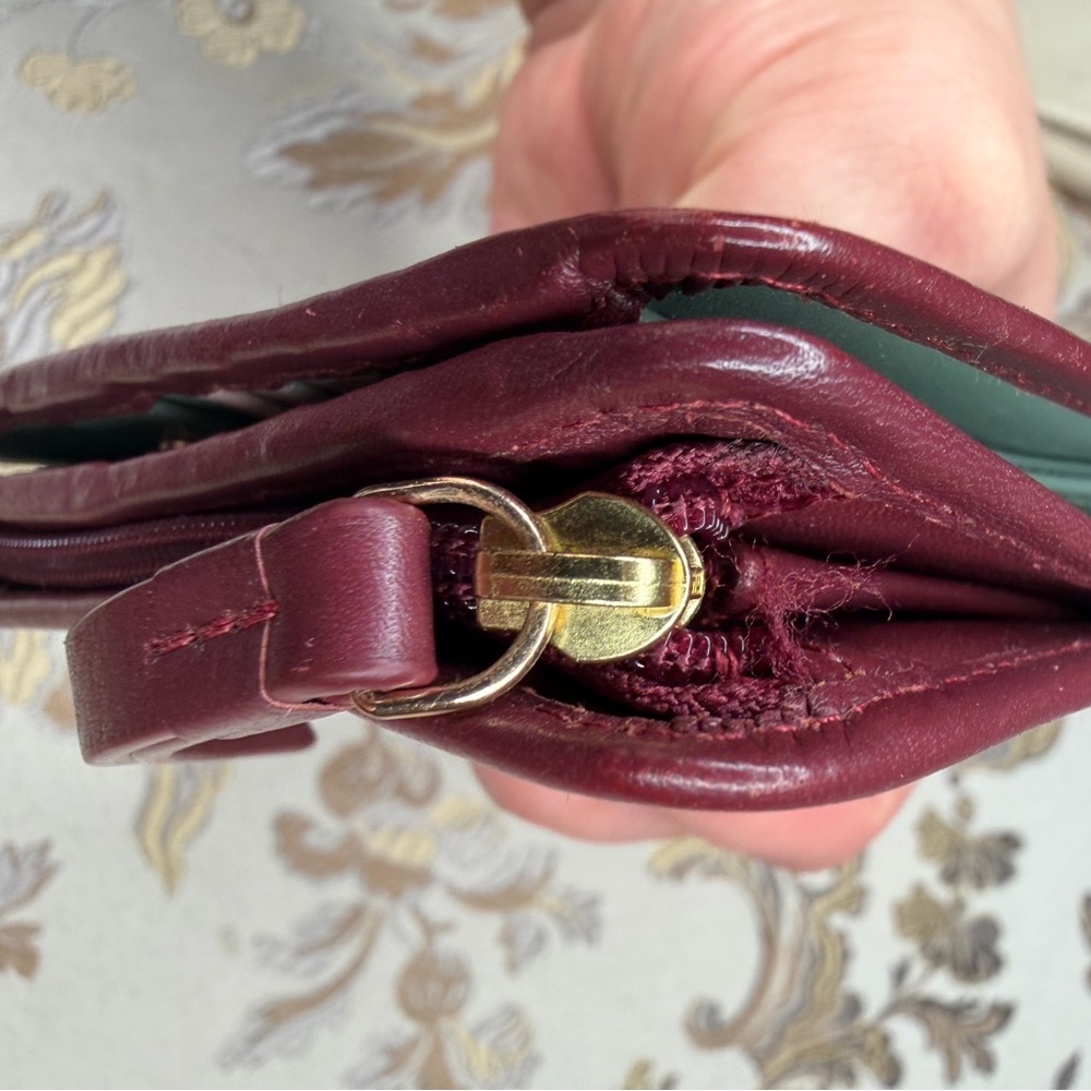 RADLEY LONDON Burgundy with pink green and white accents  Wallet with Dog Logo - Picture 5 of 14